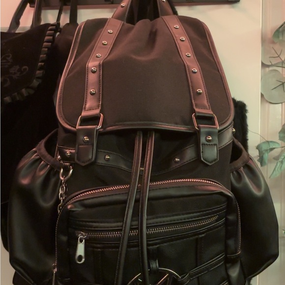 Spencer's Black Pentagram Backpack - Picture 6 of 7